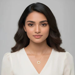 Halo Sun Pendant Necklace - 18K Gold Plated