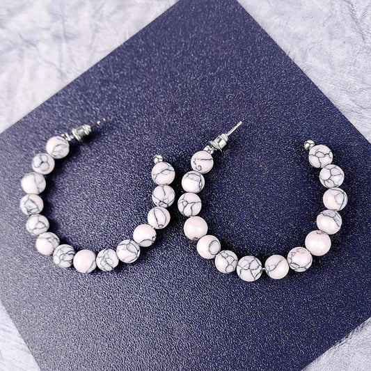 Marble Beaded Hoop