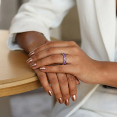 Silver Gemstone Ring