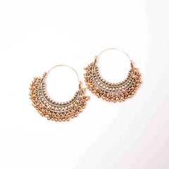 Antique Chandbali Hoop Earrings
