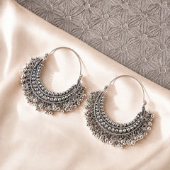 Antique Chandbali Hoop Earrings