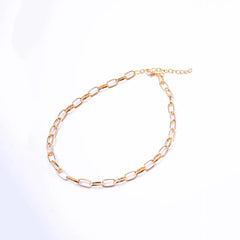 Gold Tone Link Chain Necklace