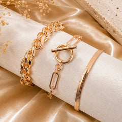 Triple Link Set Bracelet Combo