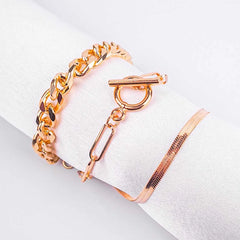 Triple Link Set Bracelet Combo