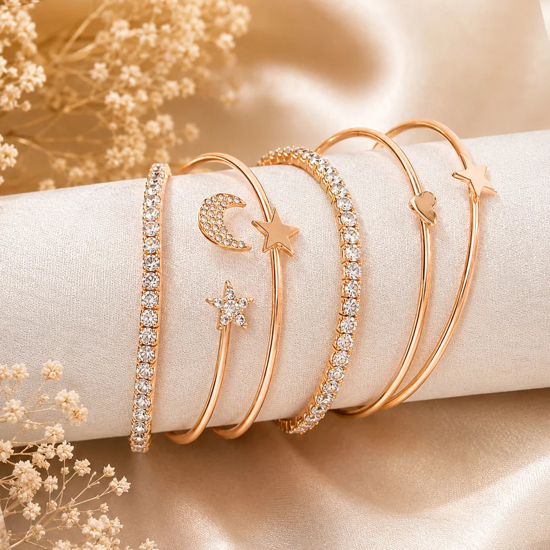 Celestial Cuff Bracelet Set