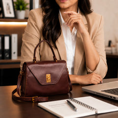Burgundy Crossbody Bag