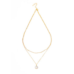 Golden Chain Layered Neckalace