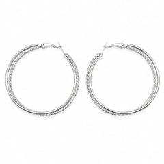 Luna Rope Hoop Earrings