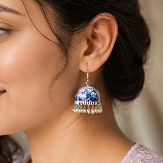 Colourful Meenakari Bell Jhumka