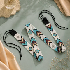 Beaded Pearly White Colourful String Belt