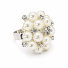 Pearl Cluster Cocktail Ring