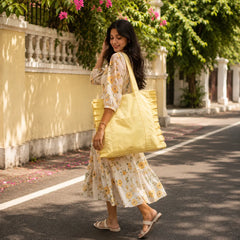 Sunshine Frill Tote Bag