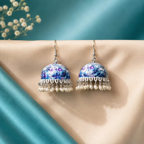 Colourful Meenakari Bell Jhumka