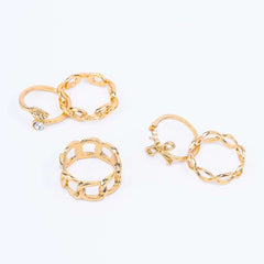 Pack of 5 Link Chain Fun Rings Combo
