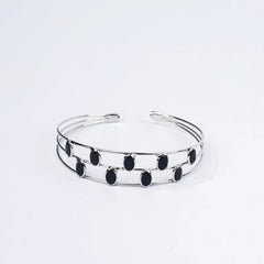Layered Open Cuff Bracelet
