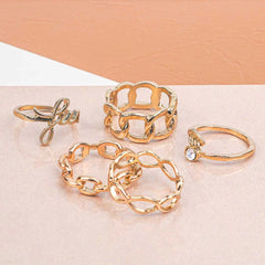 Pack of 5 Link Chain Fun Rings Combo