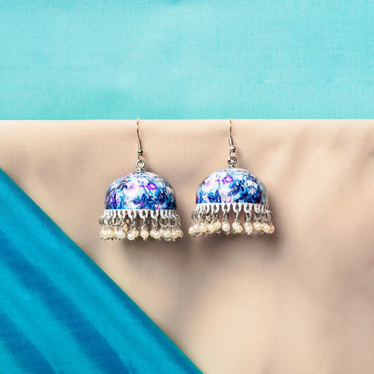 Colourful Meenakari Bell Jhumka