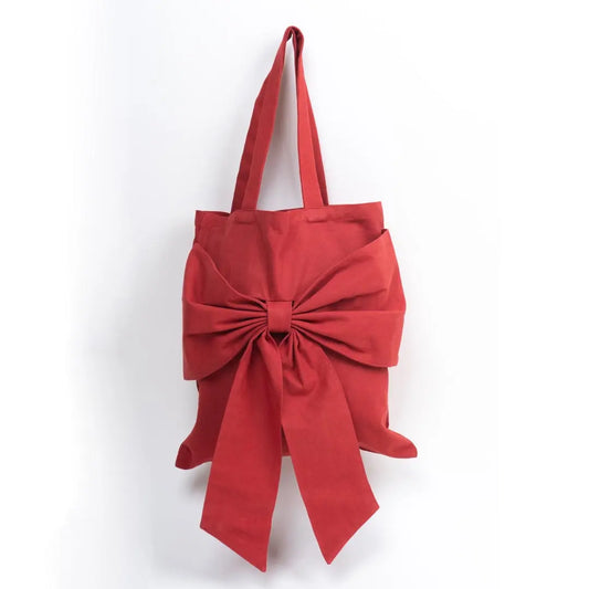 Red Bow Tote Bag