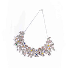 Floral Colourful Oxidised Necklace