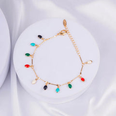 Radient Multicolour Enamel Jewellery Set