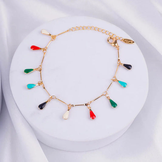 Radient Multicolour Enamel Jewellery Set