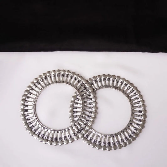 Ethnic Oxidised Round Bangles