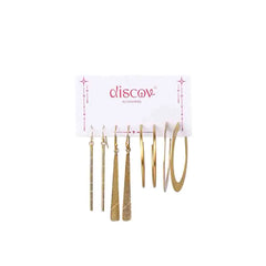 Set of 4 Brass Earrings Combo
