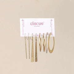 Set of 4 Brass Earrings Combo