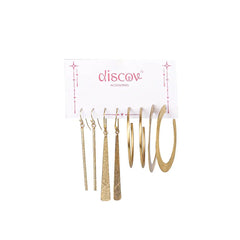Set of 4 Brass Earrings Combo