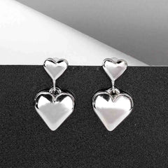 Glazy Heart Dangle Earrings
