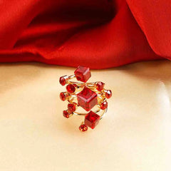 Golden Studded Cocktail Ring