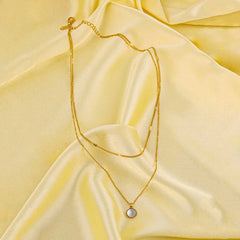 Golden Chain Layered Neckalace