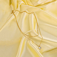 Golden Chain Layered Neckalace