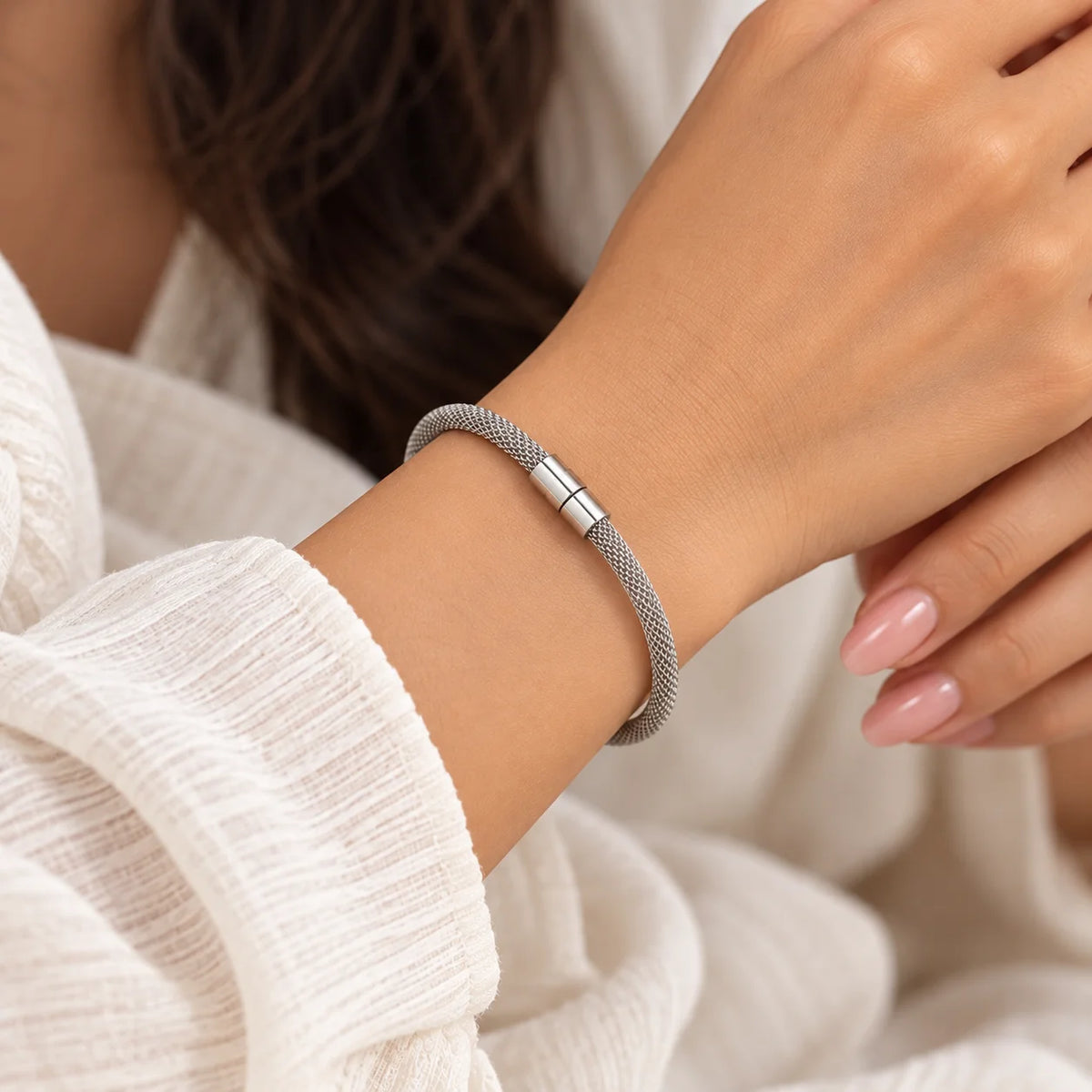 Silver Mesh Bracelet