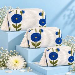 Blue Blossom Pouch Set