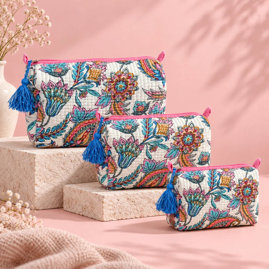 Floral Bud Pouch Set