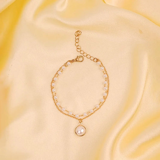 Elegant Beaded Pearl Bracelet