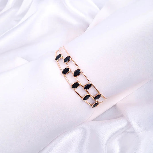 Layered Open Cuff Bracelet