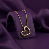 Amour Open Heart Pendant Necklace