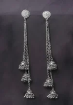 Unique flower-shaped brass earrings with a dimensional dome structure, fine hammered detailing, and an easy-to-wear curved hook.