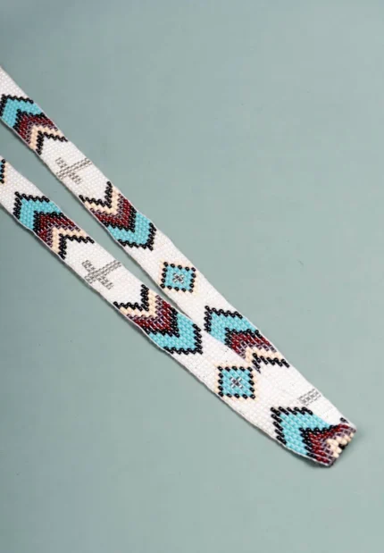 Beaded Pearly White Colourful String Belt