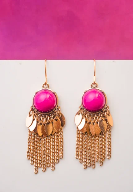 Sleek and contemporary dangle earrings with a coiled spiral structure, finished in a silver tone and secured with a push-back post.