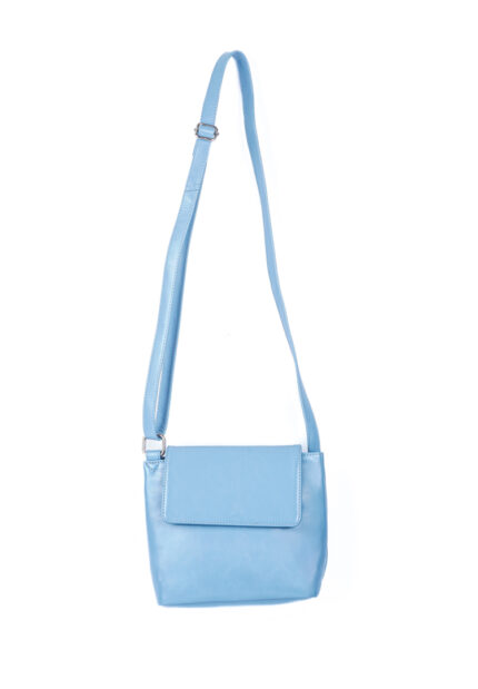 Blue Flap Sling Bag