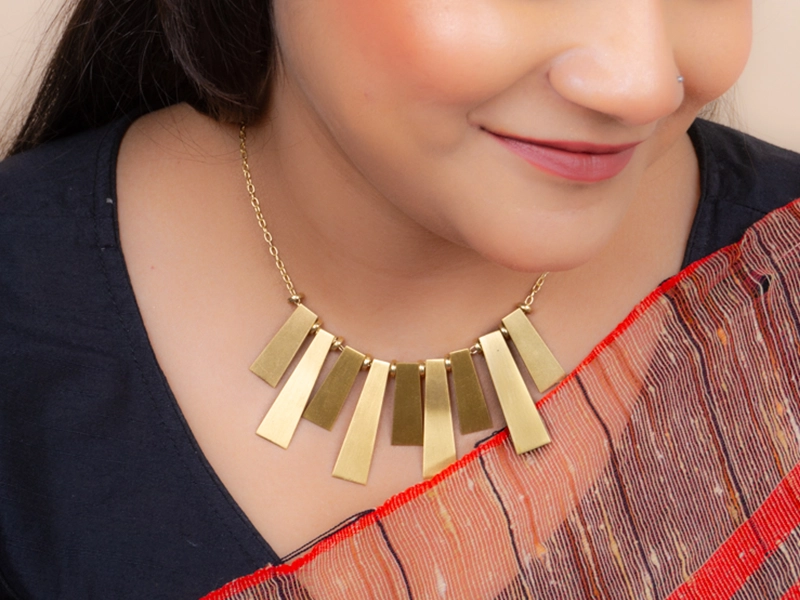 Brass Statement Necklace