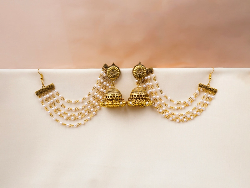 How to style every earring type using traditional jhumka earrings