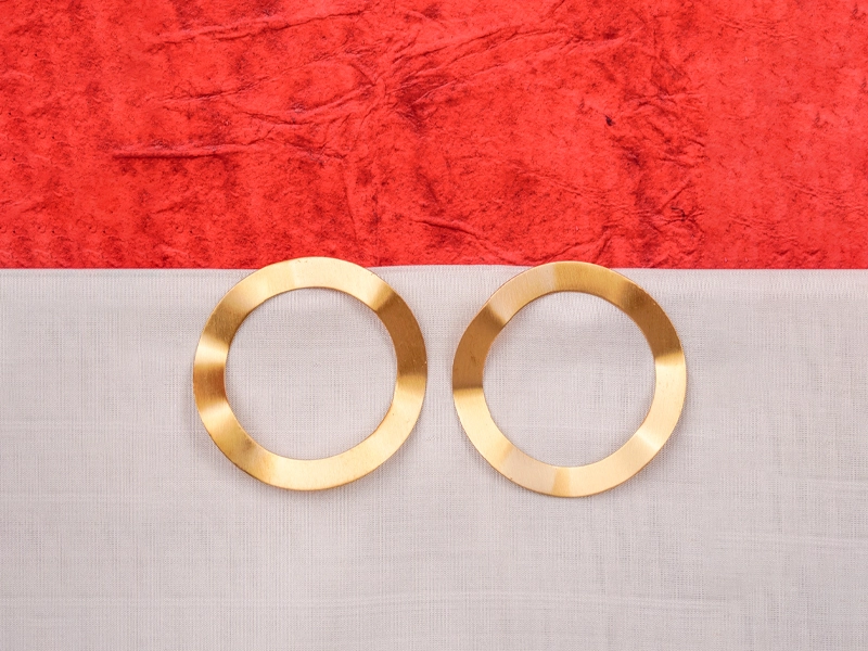 Earring styling using crystal studs for a clean and confident look