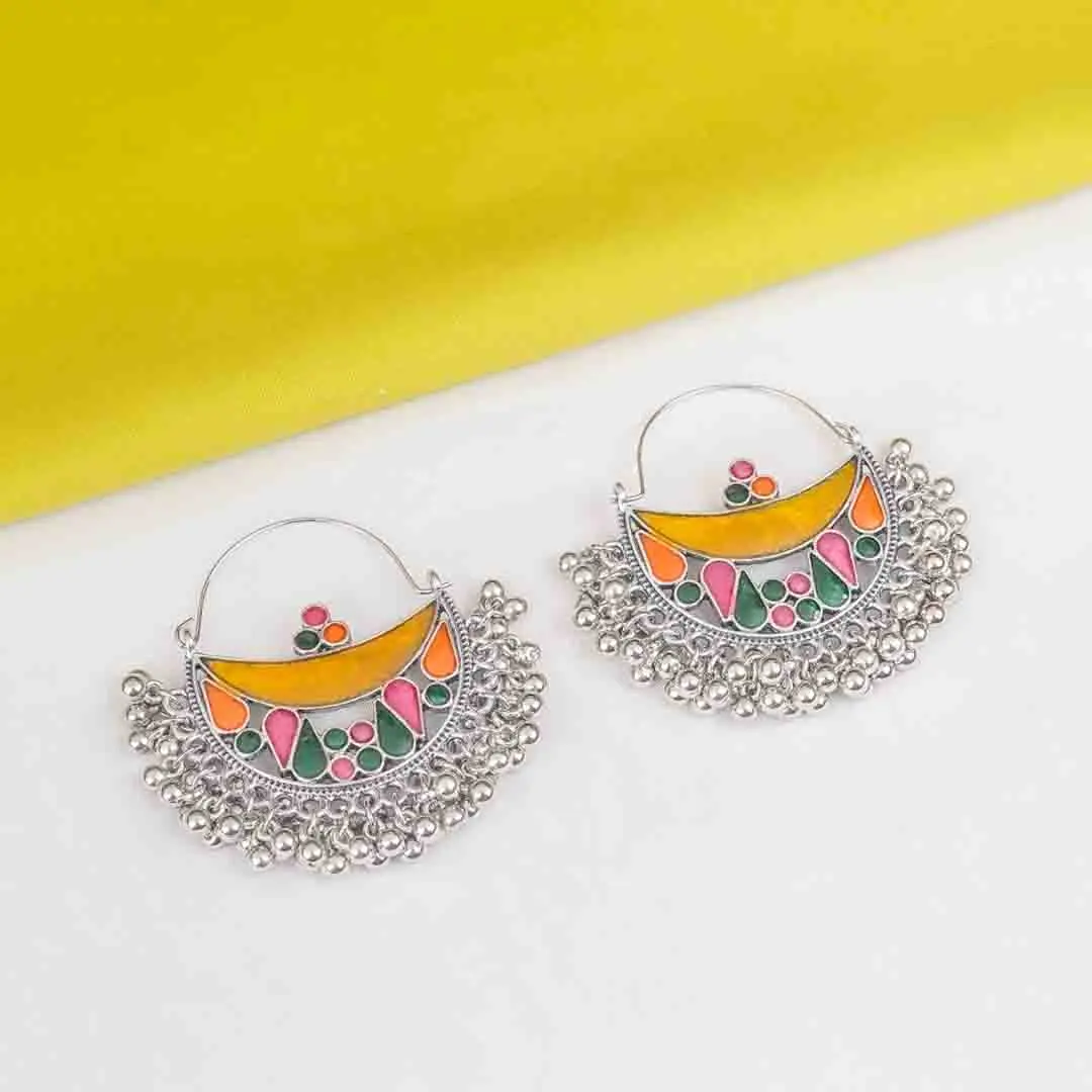 125-2-2.webp Colourful Geometric Enamel Earrings - Image 1