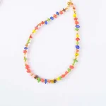 Multicolour Chip Stone Necklace - Image 4