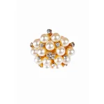Pearl Cluster Cocktail Ring - Image 3