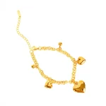 Golden Heart Chain Bracelet - Image 3